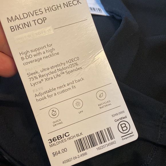 🖤 Athleta Maldives Bra Cup Bikini Top // Black - Picture 12 of 13